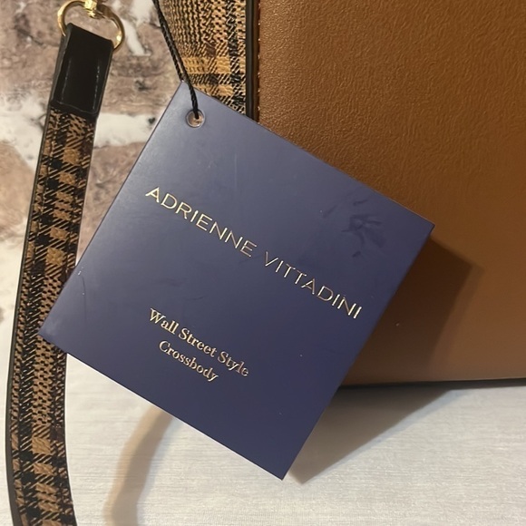 Adrienne Vittadini Wall Street Style Crossbody Handbag - Picture 8 of 11
